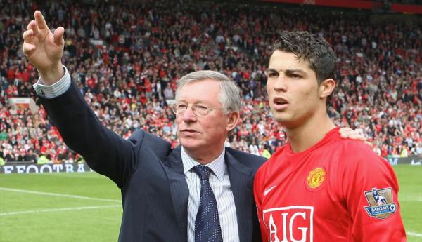 Sir Alex Ferguson dan Cristiano Ronaldo (Foto: Metro)