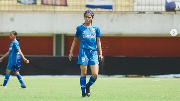 Siti Latipah Nurul Inayah Uyung Pesepak bola putri Persib Bandung, Siti Latipah Nurul Inayah. (Foto-Foto: Instagram @_uyung)