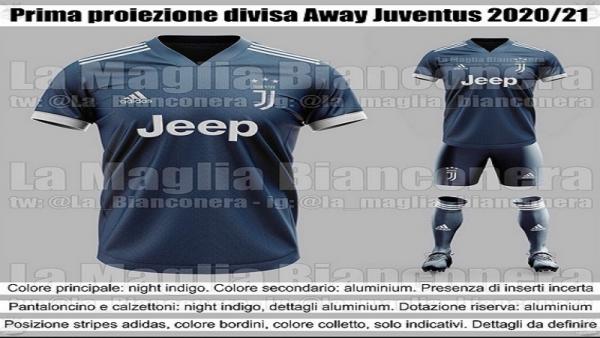 Jersey Juventus Away 2020-2021 (foto: Footyheadline)