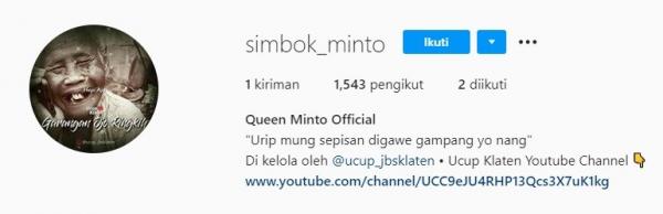 Akun Instagram Mbah Minto