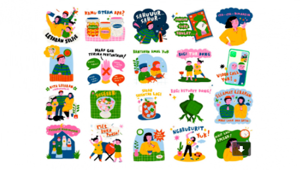 Stiker (Foto: WhatsApp)