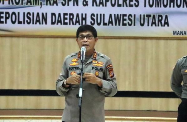 Kapolda Sulut Kapolda Sulut laksanakan Sertijab Pejabat Utama Polda Sulut