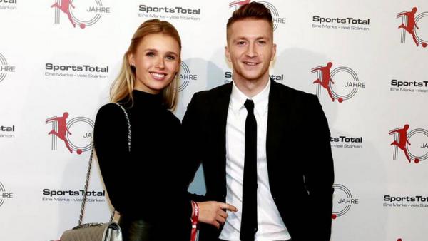 Reus dan istri Marco Reus dengan istrinya, Scarlett Gartmann. (Foto: gala.de)