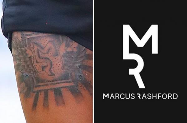 Tato baru Marcus Rashford. (Foto: The Sun)