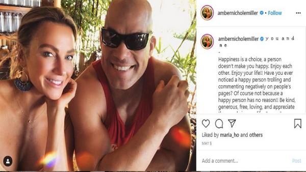 Pasangan petarung UFC Tito Ortiz dan Amber Nicole Miller (foto: Instagram)