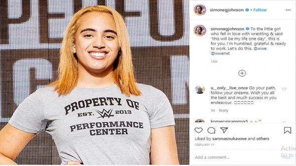 Simone Alexandra Johnson, putri Dwayne Johnson, gabung WWE (foto: Instagram)