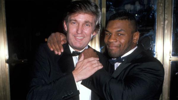Donald Trump (kiri) pernah menjadi promotor tinju Mike Tyson. (Foto: British GQ)