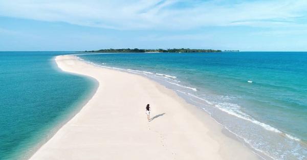 Terpikat Keindahan Gusung Pasir di Bangka, Bisa Dikunjungi saat Air
