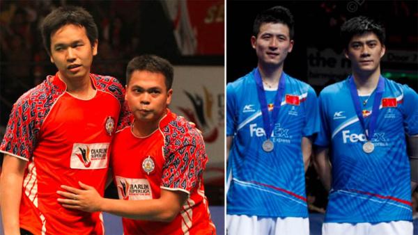 Markis Kido/Hendra Setiawan (kiri) pernah bersaing ketat dengan Cai Yun/Fu Haifeng. (Foto: PBSI)