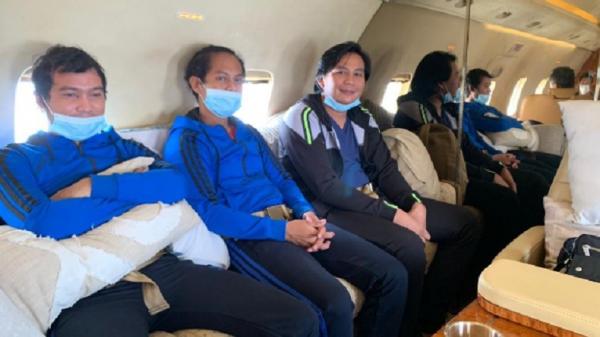 Pemerintah Indonesia membebaskan 3 warga negara Indonesia (WNI) yang diculik bajak laut di perairan Gabon. (Foto: Antara).