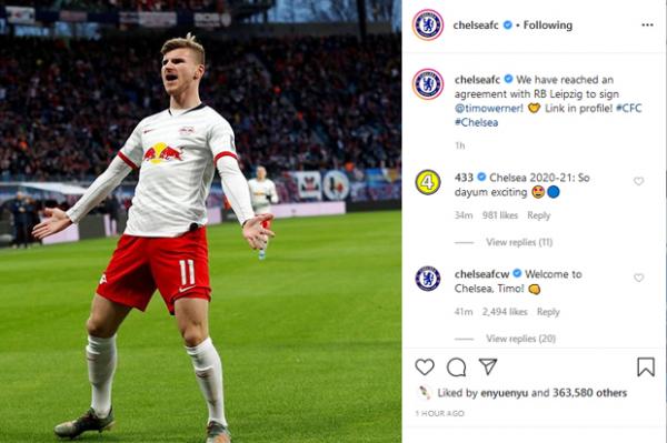 Chelsea resmikan Transfer Werner
