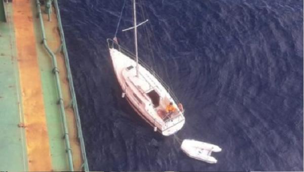 Yacht kecil milik pelaku kekerasan seksual di Sydney yang berusaha melarikan diri. (foto: Polisi NSW)