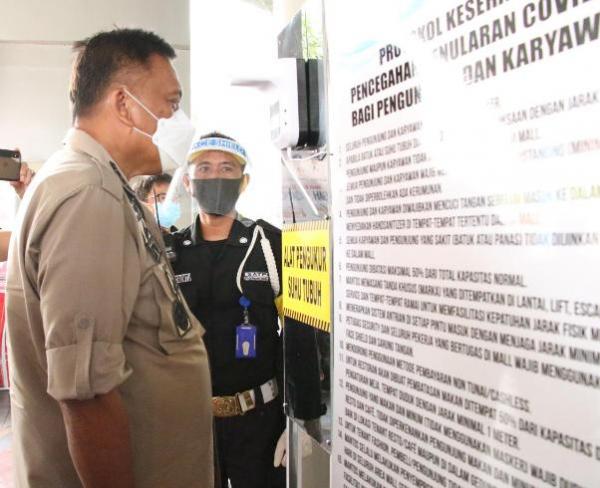Gubernur ikut Prosedur di Mal Protap Kesehatan