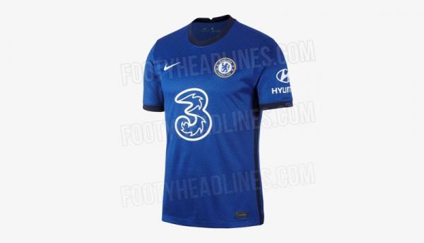 Jersey Kandang Chelsea 2020 2021 Jersey Chelsea musim 2020/2021 terungkap (Foto: The Sun)