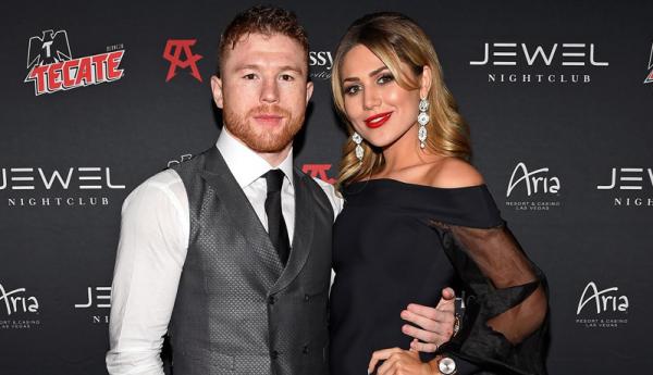 Canelo Alvarez dan Fernanda Gomez (Foto: The Sun)