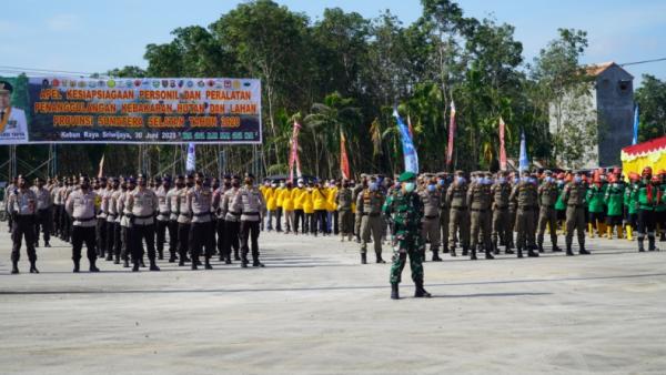Apel Kesiapan Personel dan Peralatan Penanggulangan Kebakaran Hutan dan Lahan (Karhutla) 2020 (Istimewa)