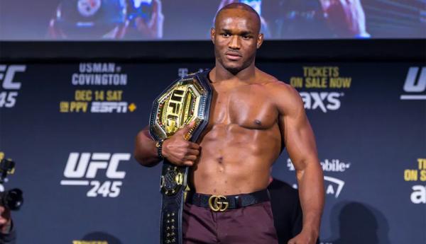 Juara UFC kelas welter, Kamaru Usman (Foto: Globo)