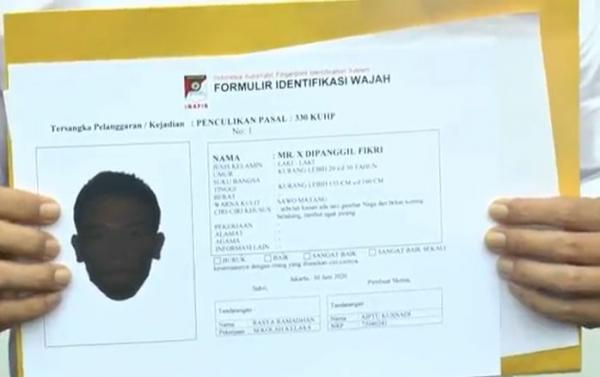 sketsa Sketsa pelaku penculikan anak di Depok. (Foto iNews/Iyung).