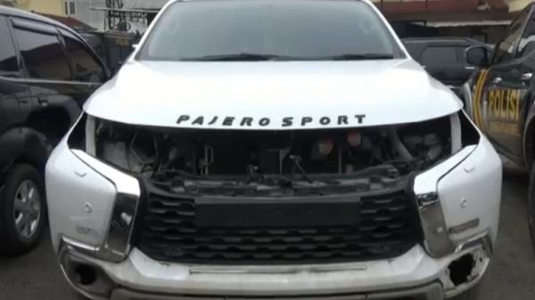 Mobil Pajero Sport yang diambil para pelaku (Firdaus/iNews)