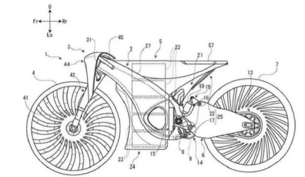 Desain Sepeda Motor Listrik Suzuki  Bocor Begini Penampakannya
