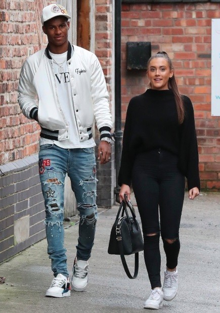 Marcus Rashford dan Lucia Loi mulai berkencan sejak masih di sekolah. (Foto: The Sun)
