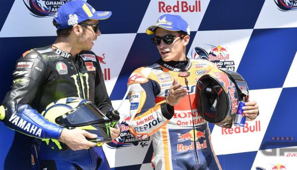 Valentino Rossi dan Marc Marquez (Foto: GPOne)