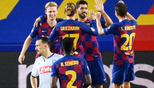 Diwarnai 2 Penalti, Barcelona Singkirkan Napoli dari Liga Champions