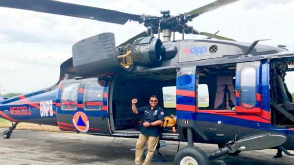 Heli BNPB 2 Heli Black Hawk yang disewa BNPB. (Foto: BNPB).