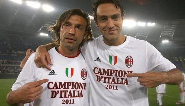 Andrea Pirlo dan Alessandro Nesta (Foto: Twitter)