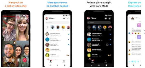 Facebook Messenger Google PlayStore (iNews.id/esa putra tanjung)