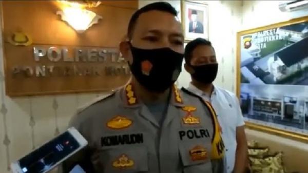 Kapolresta Pontianak Kota Kombes Pol Komarudin menyayangkan puluhan warga yang menghadang polisi saat akan menggeledah rumah pengedar narkoba di Kampung Beting, Kecamatan Pontianak, Timur, Kota Pontianak, Rabu (26/8/2020). (Foto: iNews/Uun Yuniar)