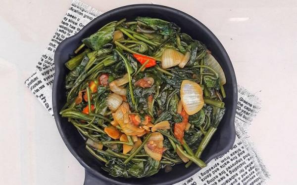 Resep Tumis Kangkung Tauco IG@rijanskitchen (iNews.id/esa putra tanjung)