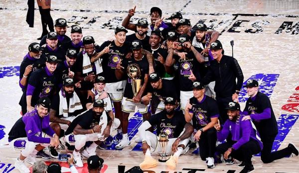 LA Lakers LA Lakers juara NBA 2020 (Foto: Daily Mail)