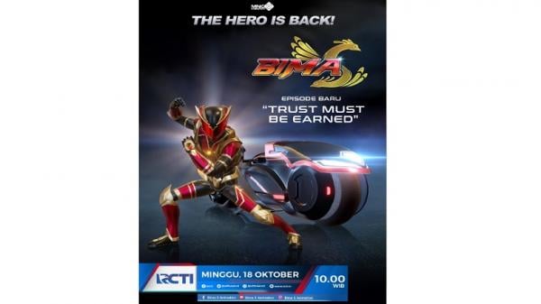 Bima S kembali tayang Minggu (18/10/2020) pukul 10.00 WIB.