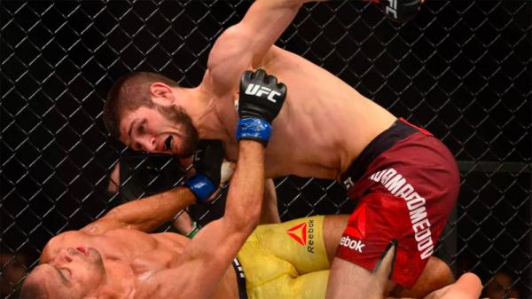 Khabib Nurmagomedov vs Edson Barboza Khabib Nurmagomedov vs Edson Barboza (MMAMania)