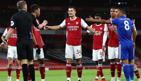 Arsenal Arsenal kalah 0-1 dari Leicester City (Foto: Sky Sports)