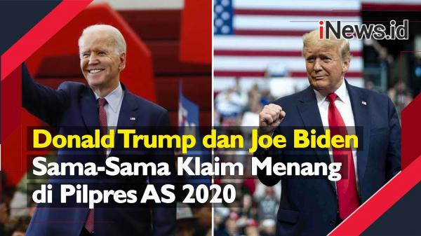 Video Donald Trump Dan Joe Biden Sama-Sama Klaim Menang Di Pilpres AS 2020