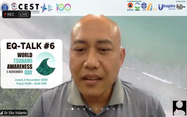 Peneliti Lembaga Ilmu Pengetahuan Indonesia (LIPI) Eko Yulianto. Foto/Tangkapan Layar Diskusi Virtual