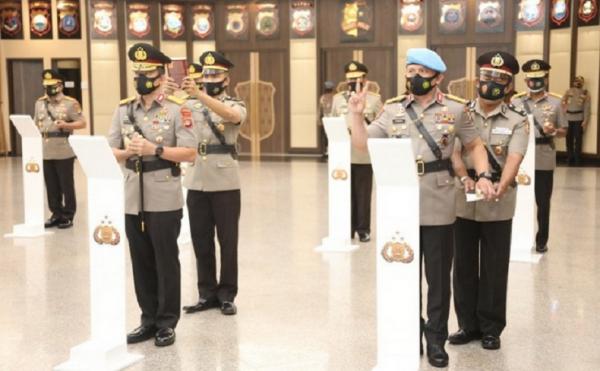 Sertijab Kapolda Pelantikan dan sertijab delapan Kapolda di Rupatama Mabes Polri, Jumat (20/11/2020). (Foto: Mabes Polri/Ist)