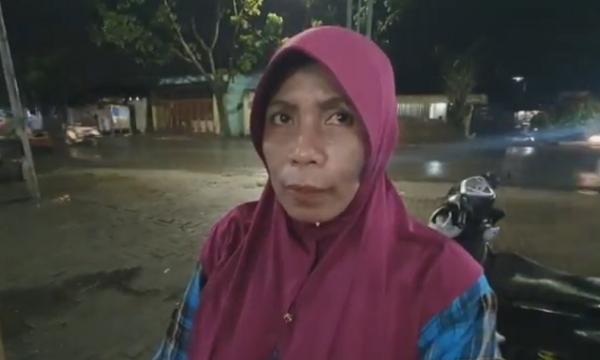 Palak pemilik warung Musdiatun, pemilik warung yang ditodong pistol pelaku pemalakan di Medan Sumatera Utara. (iNews.id/Yudha Bahar)