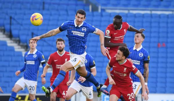 Liverpool imbang 1-1 melawan Brighton & Hove Albion (Foto: Premier League)