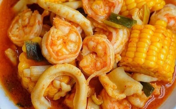 Resep Udang Saus Padang Telur Kocok (Foto: Instagram IG@amazingindonesiafood)