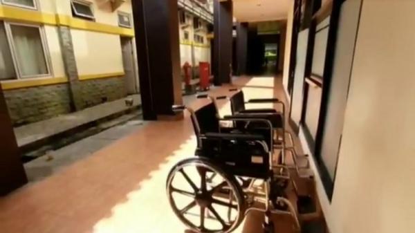 RSUD Ciamis sepi dari aktivitas tenaga medis dan karyawan. (Foto: iNewsTv/Acep Muslim)