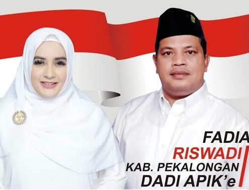 09- Fadia Pasangan Cabup-cawabup Pekalongan Fadia-Riswadi (Dadi). (Foto: ist)