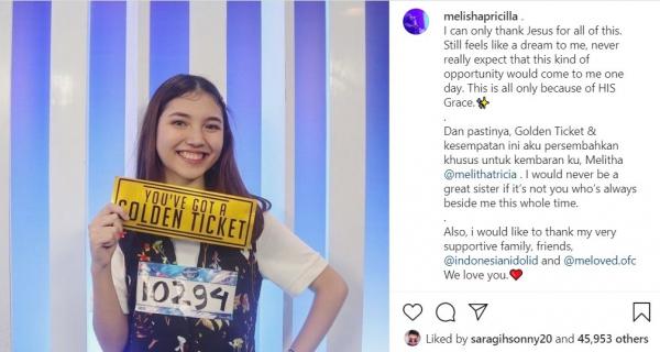 Melisha Sidabutar Golden Ticket