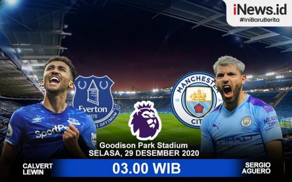 Infografis Prediksi Everton Vs Manchester City