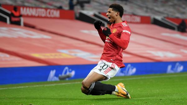 Marcus Rashford mengukir rekor di MU. Capaian itu didapat usai dirinya mencetak gol kemenangan 1-0 atas Wolverhampton, Rabu (30/12/2020) dini hari WIB. (Foto: Reuters)