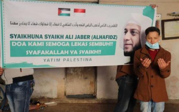 Anak-anak Palestina yatim piatu ini dikabarkan kerap mendapatkan bantuan dari Syekh Ali Jaber. (Foto: Media Sosial)