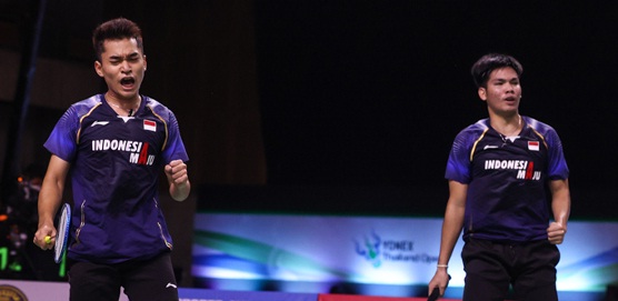 Ganda putra Indonesia Leo Rolly Carnando/Daniel Marthin  (Foto: PBSI)
