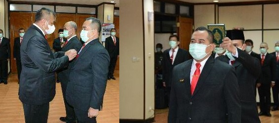 Sertijab Inspektur II Itjen Kemhan Laksma TNI Yos Sumiarsa. (Foto: Kemhan).